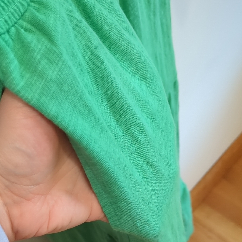 Marine Layer Mint Green Florence Midi Cotton Dress Sz Large Boho Coastal Cottage - Picture 7 of 9